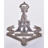 Sterling Silver The Princess of Wales Own Yorkshire Regiment (Green Howards) Officers Cap Badge