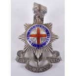 Scarce Occupation of Germany Made Royal Sussex Regiment Officers Cap Badge