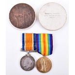 Unusual Great War Royal Naval Volunteer Reserve Medal Pair with League of Neutral Countries Medal