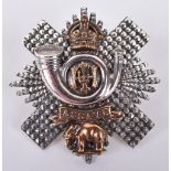 1914 Hallmarked Silver Highland Light Infantry Officers Cap Badge