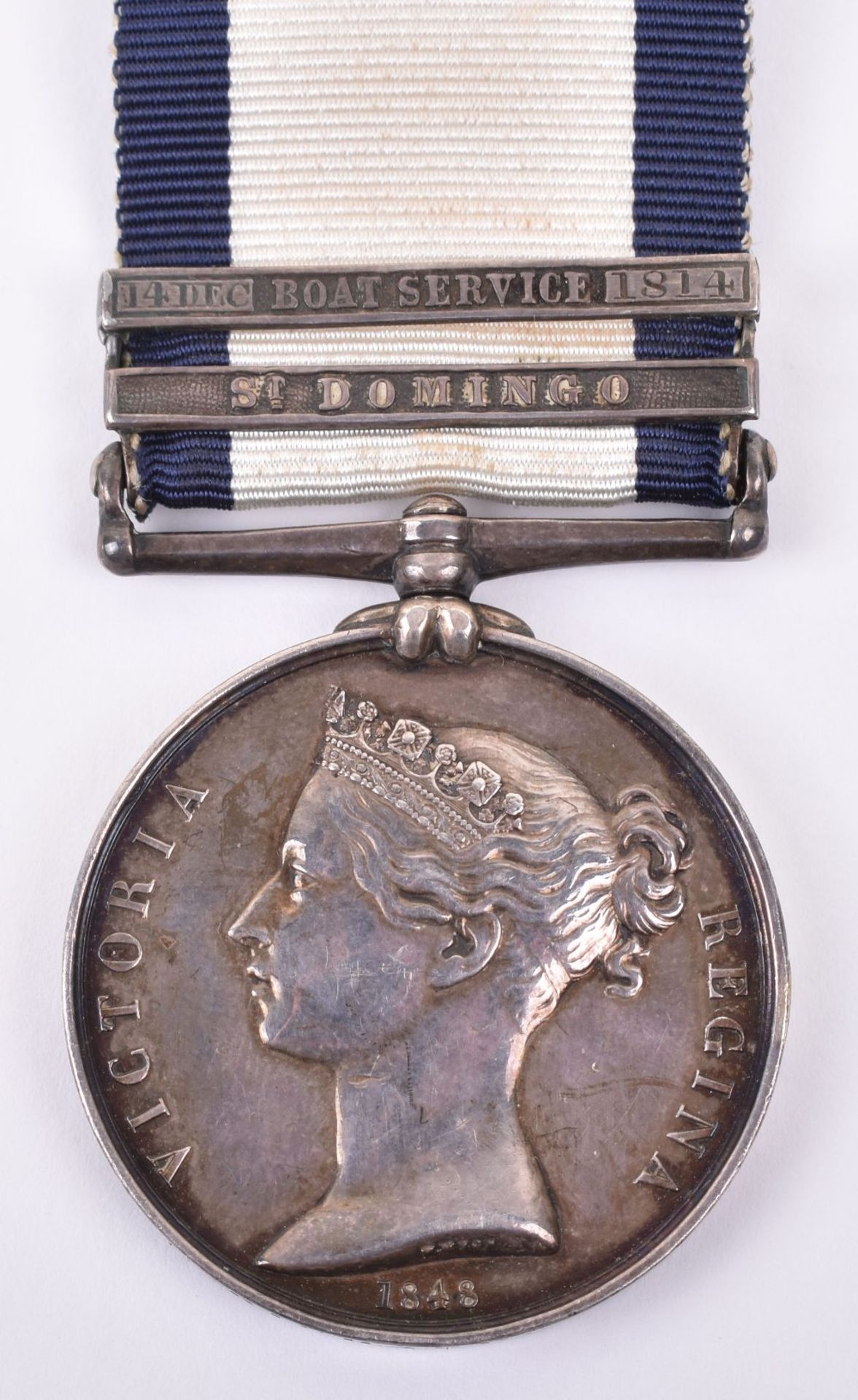 Two Clasp Naval General Service Medal of Midshipman Richard Morgan Present at the Boat Service Actio