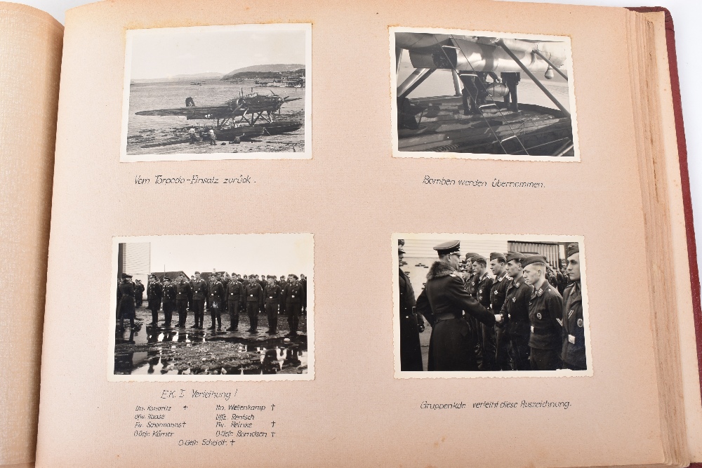 Outstanding and Historically Interesting Luftwaffe Photograph Album, Log Book and Soldbuch of Observ - Image 57 of 96