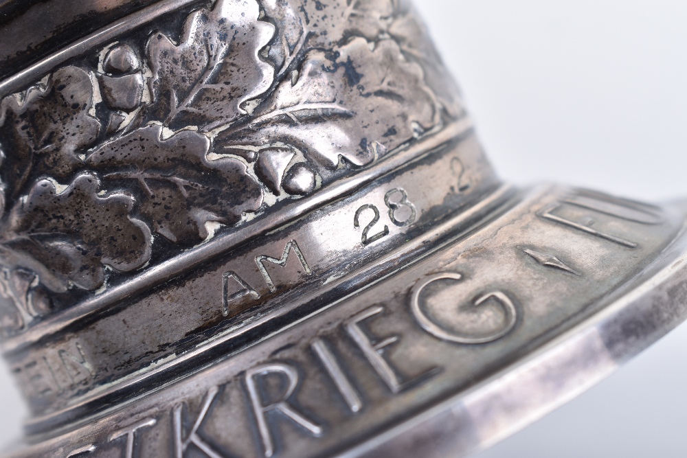 Rare Third Reich Luftwaffe Silver Honour Goblet (Ehrenpokal) and Document Grouping - Image 13 of 48