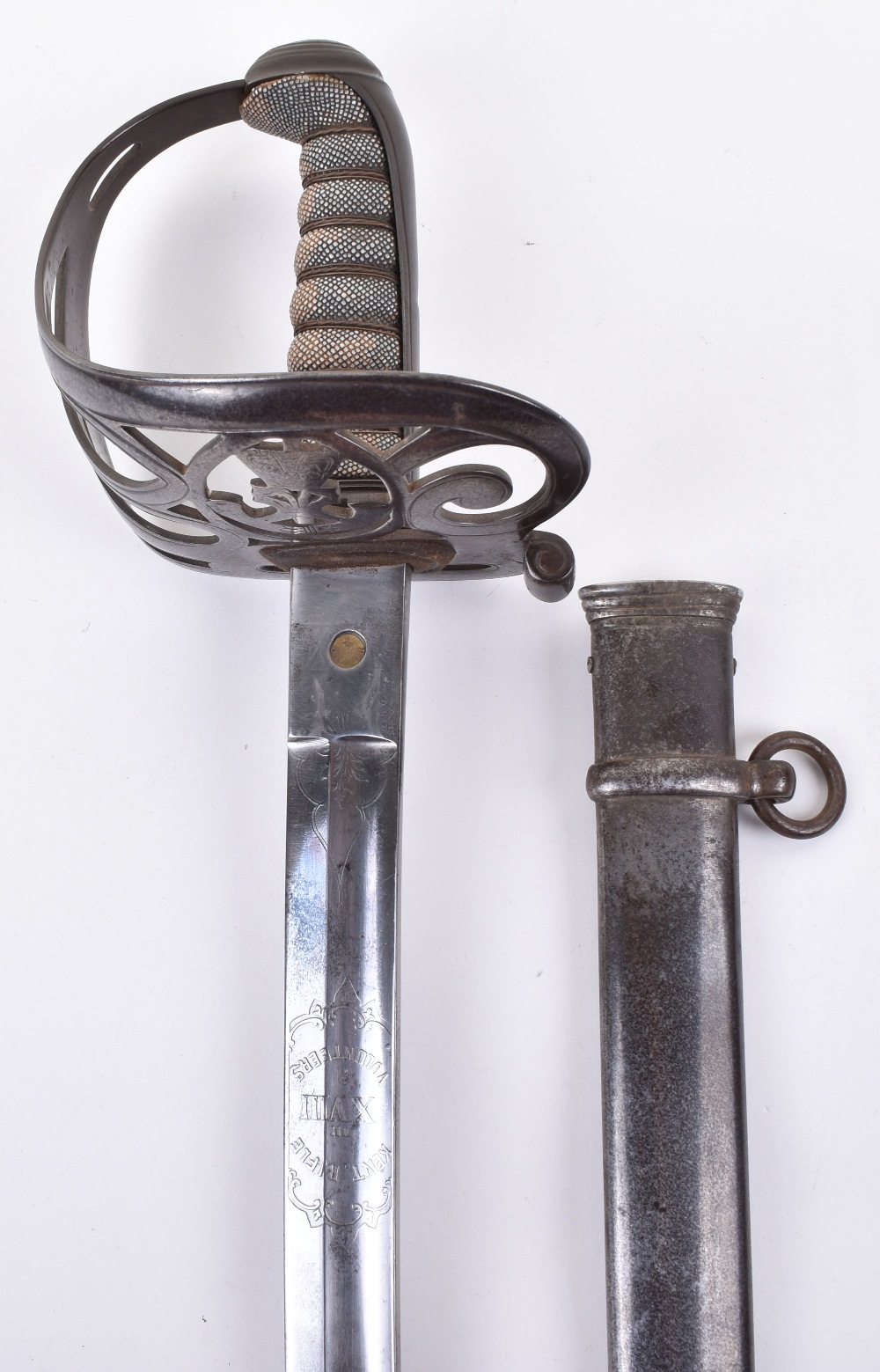 Victorian 1827 Pattern 18th Kent Rifle Volunteers Officers Sword