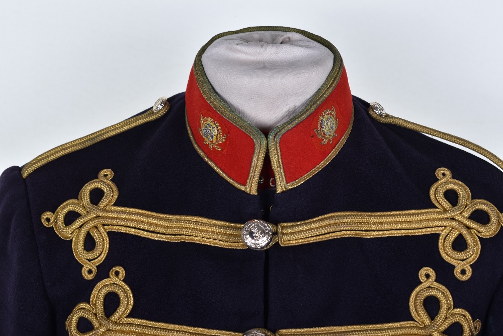 EIIR Portsmouth Band Royal Marines Drum Majors Full Dress Tunic and Peaked Cap - Image 3 of 11