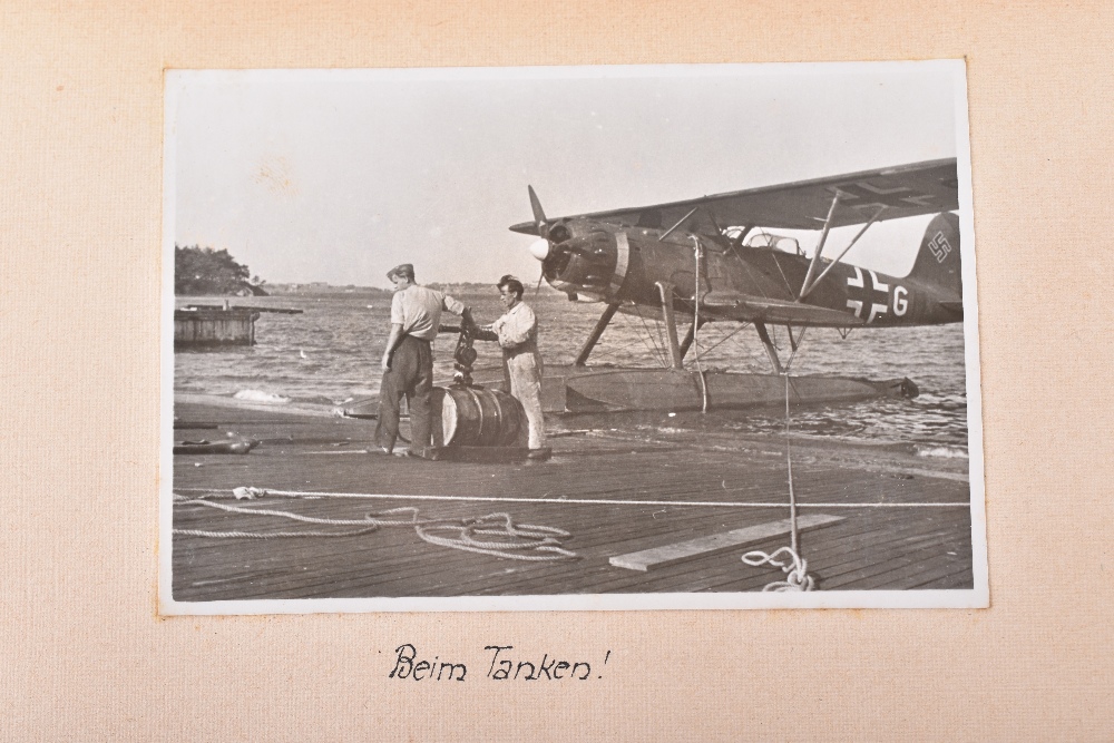 Outstanding and Historically Interesting Luftwaffe Photograph Album, Log Book and Soldbuch of Observ - Image 65 of 96