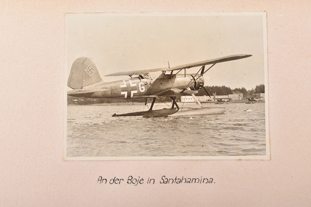 Outstanding and Historically Interesting Luftwaffe Photograph Album, Log Book and Soldbuch of Observ - Image 63 of 96