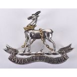 Royal Warwickshire Regiment Officers Cap Badge by J R Gaunt London