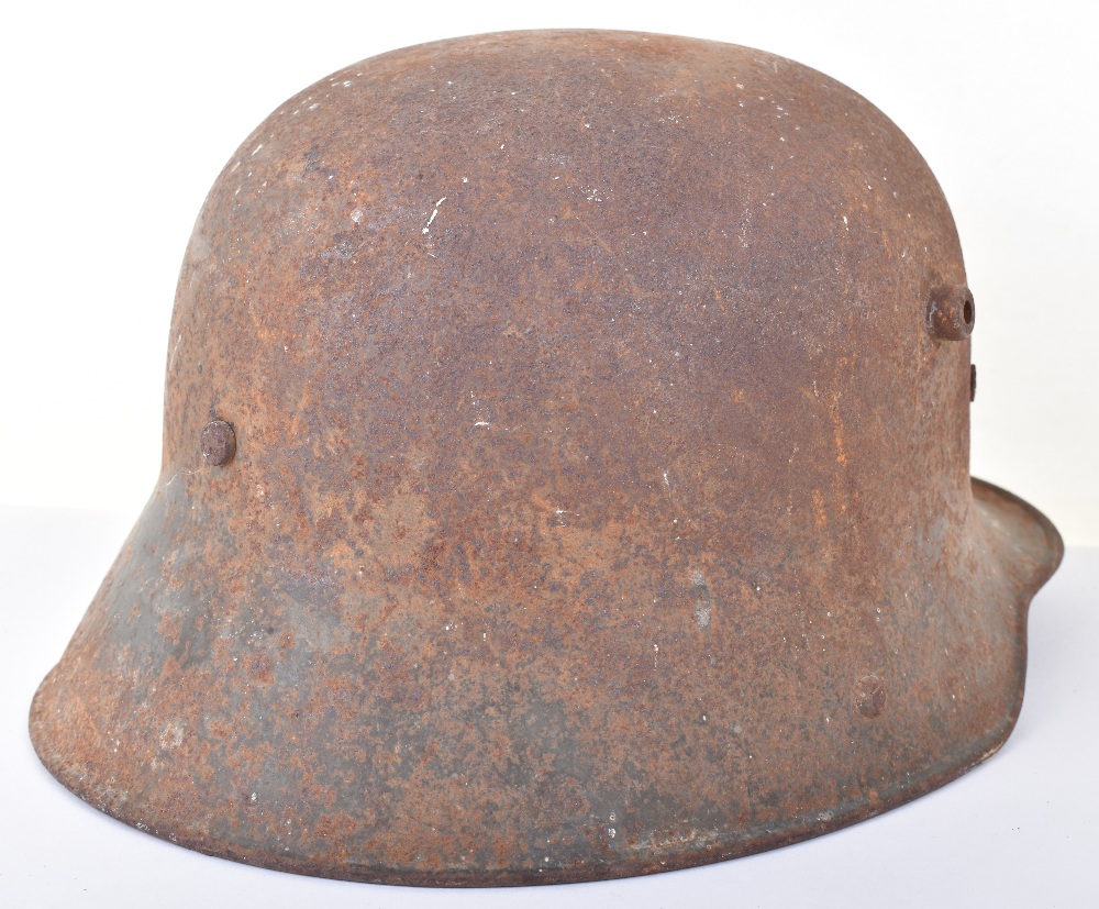 French Barn Find WW1 German M-16 Steel Combat Helmet - Image 3 of 8