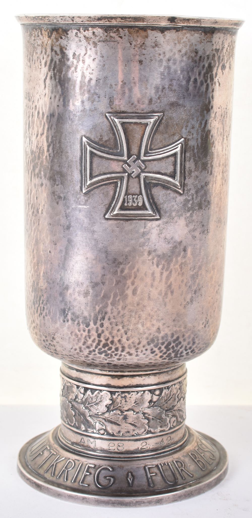 Rare Third Reich Luftwaffe Silver Honour Goblet (Ehrenpokal) and Document Grouping - Image 5 of 48