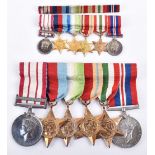 Palestine and WW2 Royal Navy Medal Group of Six Awarded to Lieutenant L W C Burch Royal Navy