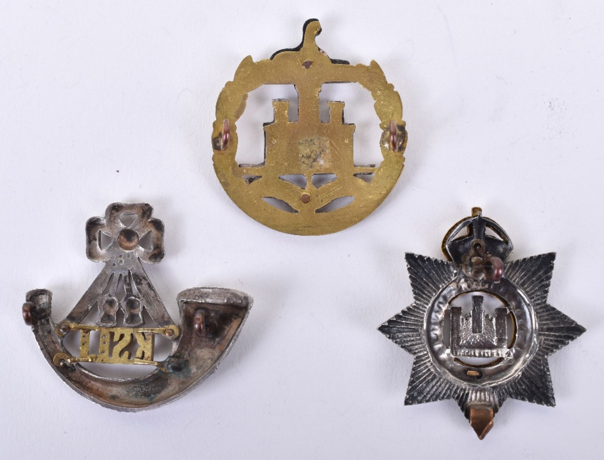 3x British Officers Regimental Cap Badges - Image 2 of 2