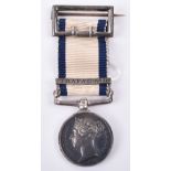 Miniature Naval General Service Medal with Clasp Trafalgar