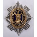 Victorian Royal Scots Officers Forage Cap Badge