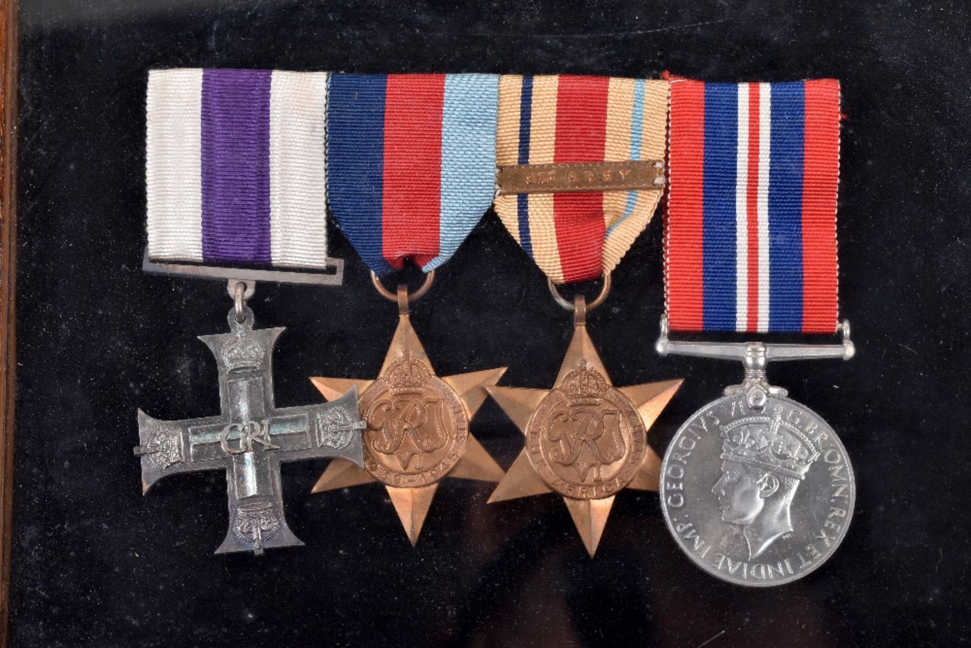 WW2 Battle of El Alamein Casualty Military Cross Medal Group of Four of Lieutenant A T Almond 46th ( - Image 4 of 5