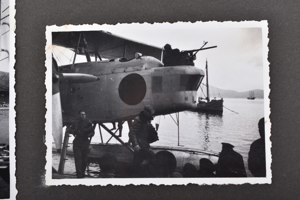 Outstanding and Historically Interesting Luftwaffe Photograph Album, Log Book and Soldbuch of Observ - Image 10 of 96