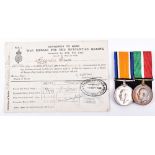 Great War Mercantile Marine Medal Pair