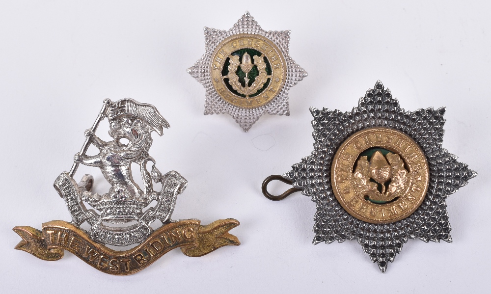 Cheshire Regiment Officers Cap Badge