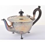 An early 20th century silver teapot, by Atkin Bros Ltd, Birmingham 1923