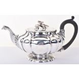 A fine George III silver teapot, by Paul Storr, London 1827