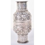 A 19th century double silver Horse Racing related beaker, Hanau marks possiblt for Storck & Sinheime