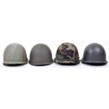 4x American Type M1 Style Helmets