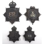 Four Metropolitan Police Badges