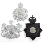 Cardiff City Police Kings Crown Helmet Plate