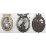 3x German Combat Badges