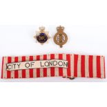 Two Obsolete City Of London Police Cap Badges