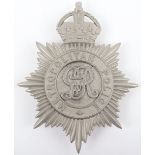 Metropolitan Police George V Helmet Plate, Kings crown