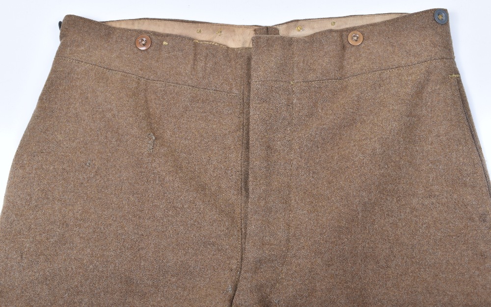 Unusual Pair of Cut Down Other Ranks 1902 Pattern Service Dress Trousers - Image 5 of 9
