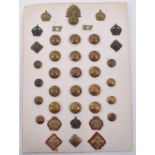 Card of Royal Fusiliers Badges and Buttons