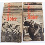 21x Third Reich French Edition Der Adler Magazines