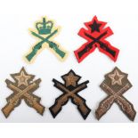 5x British Army Marksman Proficiency Badges