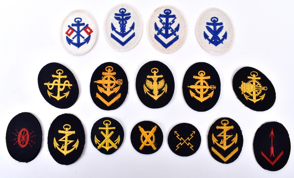 WW2 German Kriegsmarine Cloth Tunic Trade Badges