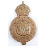 Scarce City of Winchester Police, other ranks cap badge, pre 1935