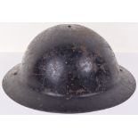 WW1 British Steel Helmet Re-issued to WW2 Civilian Defence