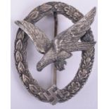 WW2 Type German Luftwaffe Air Gunners Qualification Badge by W Deumer