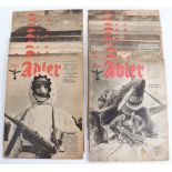 20x Third Reich French Edition Der Adler Magazines