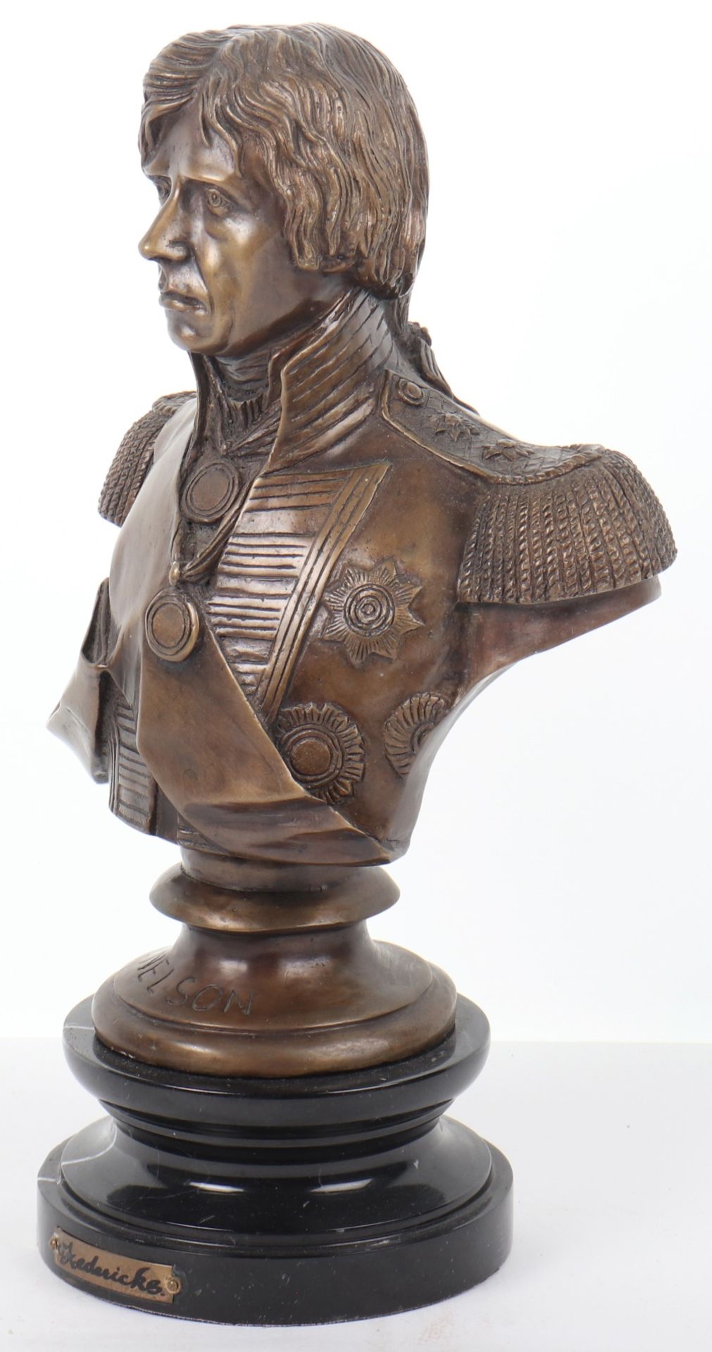 A bronze bust of Horatio Nelson - Image 6 of 7