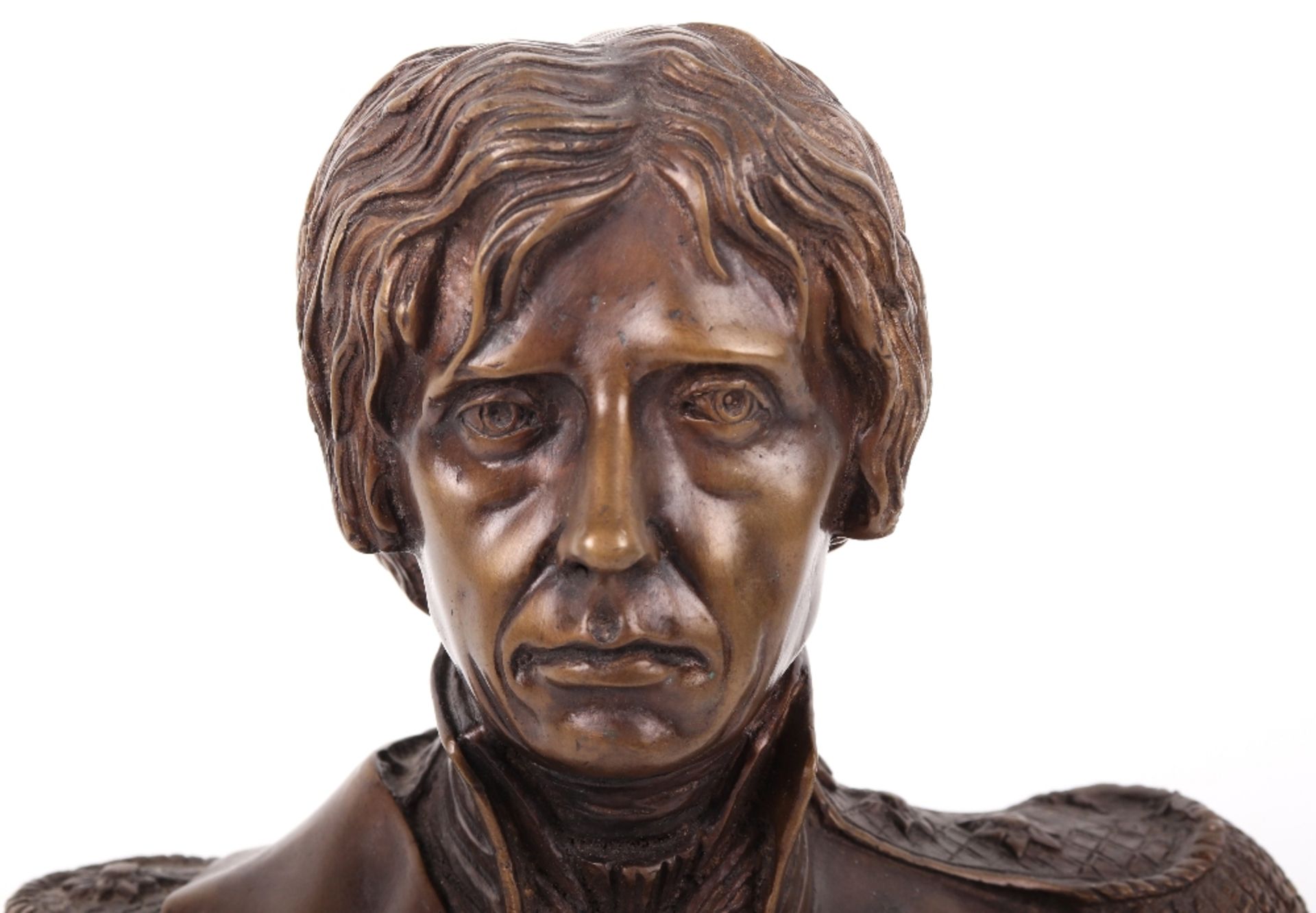 A bronze bust of Horatio Nelson - Image 4 of 7