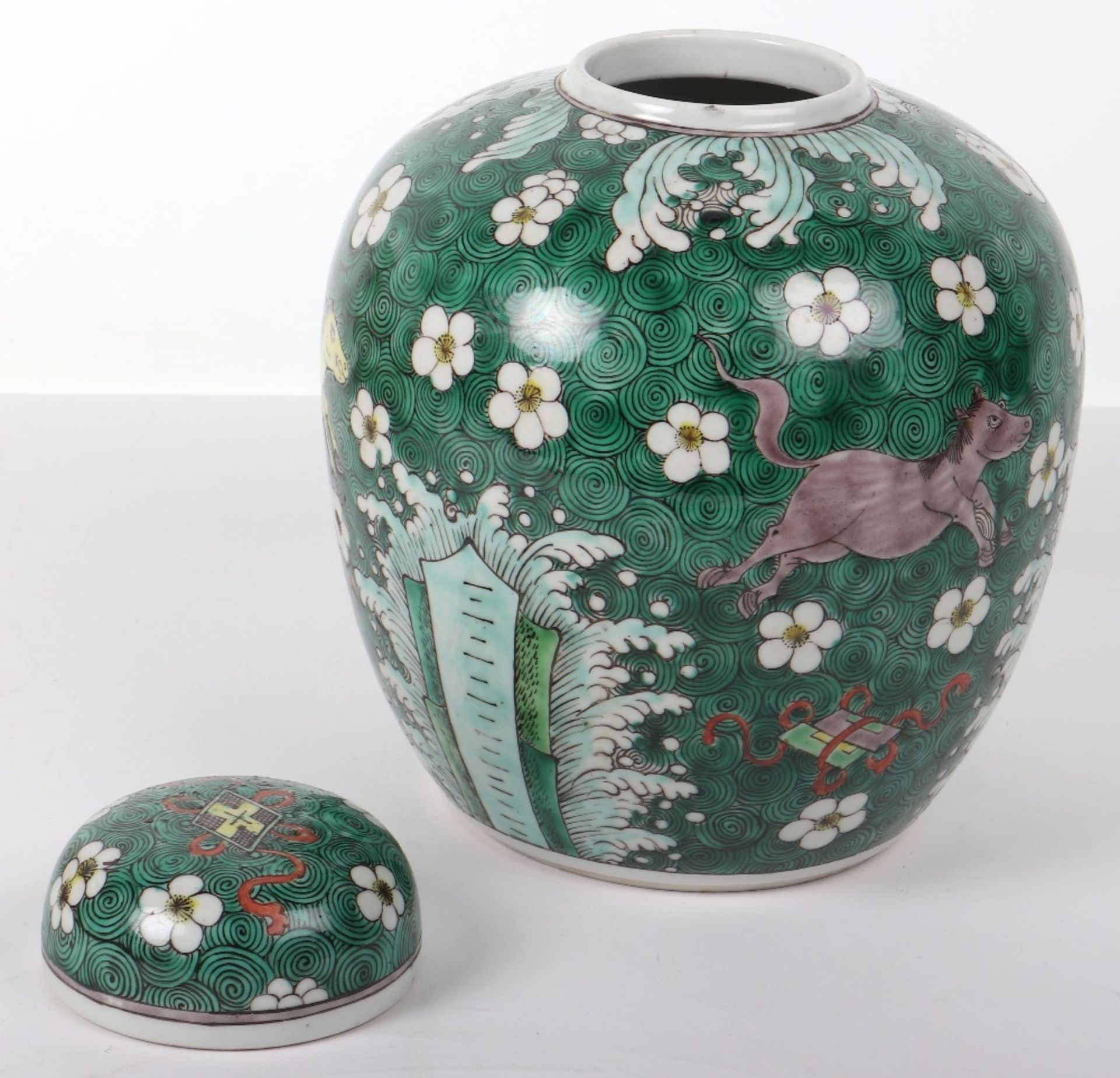 A large Chinese ginger jar, Kangxi mark - Image 11 of 15