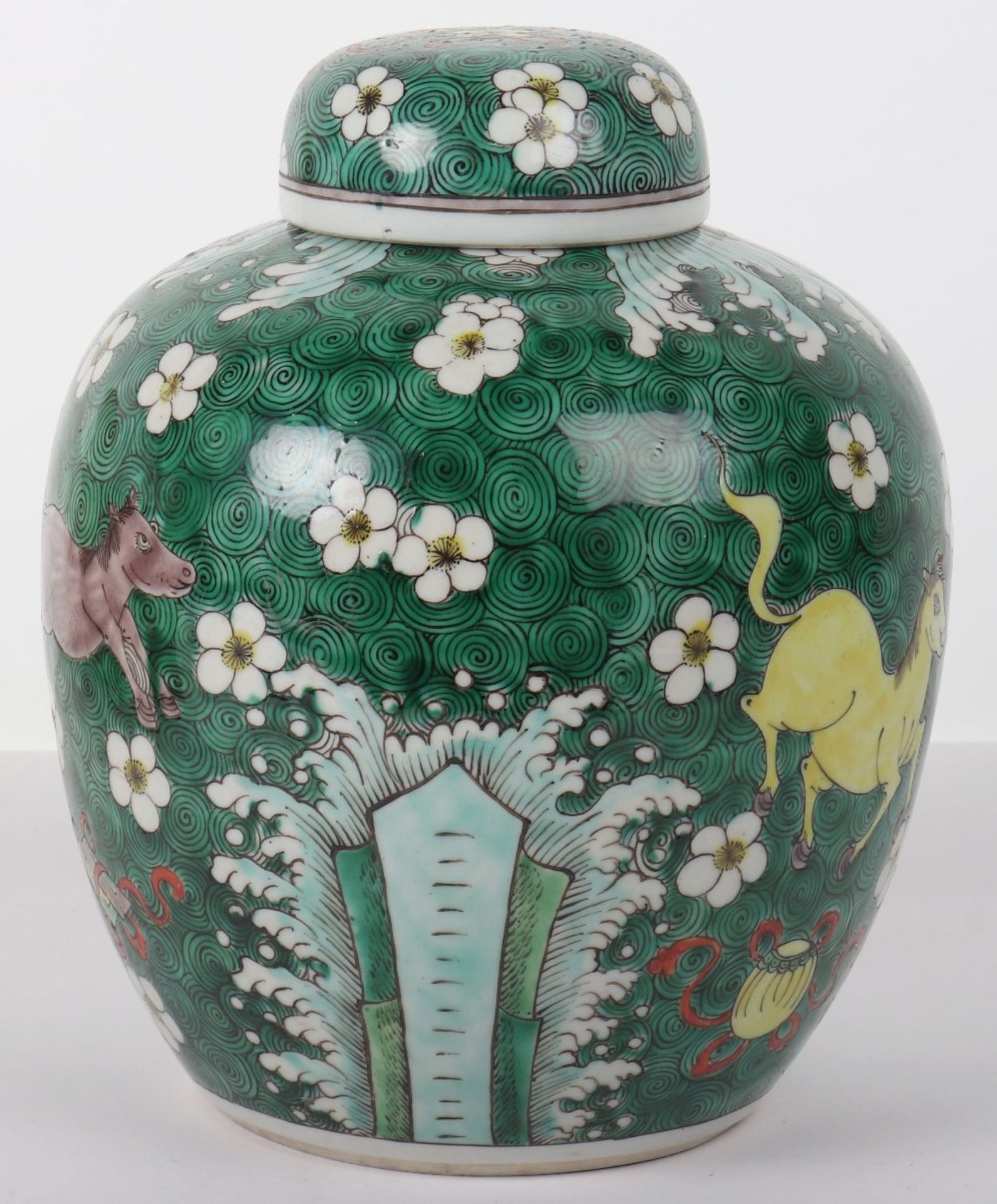 A large Chinese ginger jar, Kangxi mark