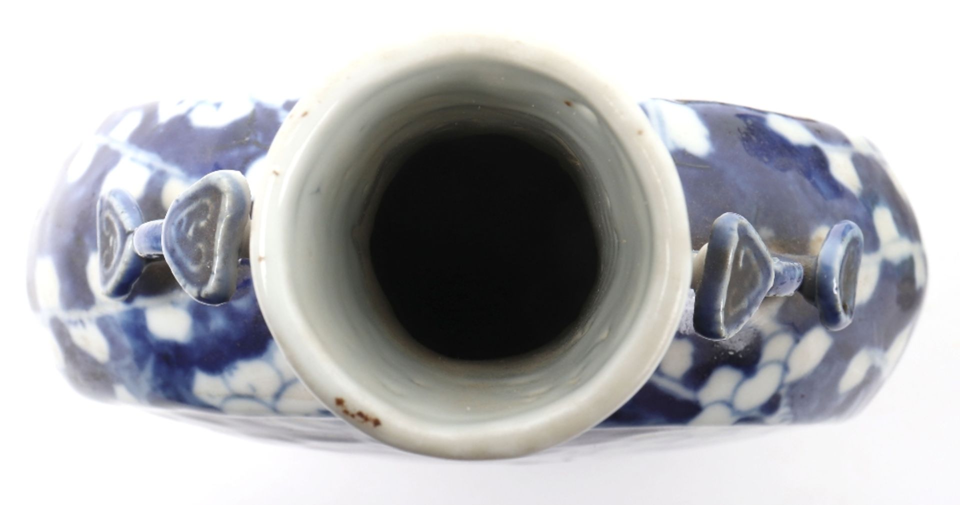 A Chinese blue and white moon flask - Image 9 of 16