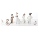 Six Nao porcelain figures