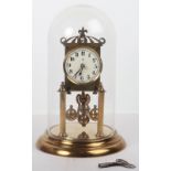 An early 20th century German anniversary clock, by Badische Uhrenfabrik