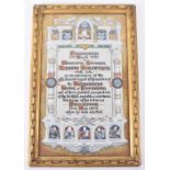 An unusual and unique hand painted Masonic presentation gift