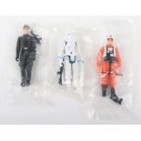 Three Star Wars Vintage original figures in baggie