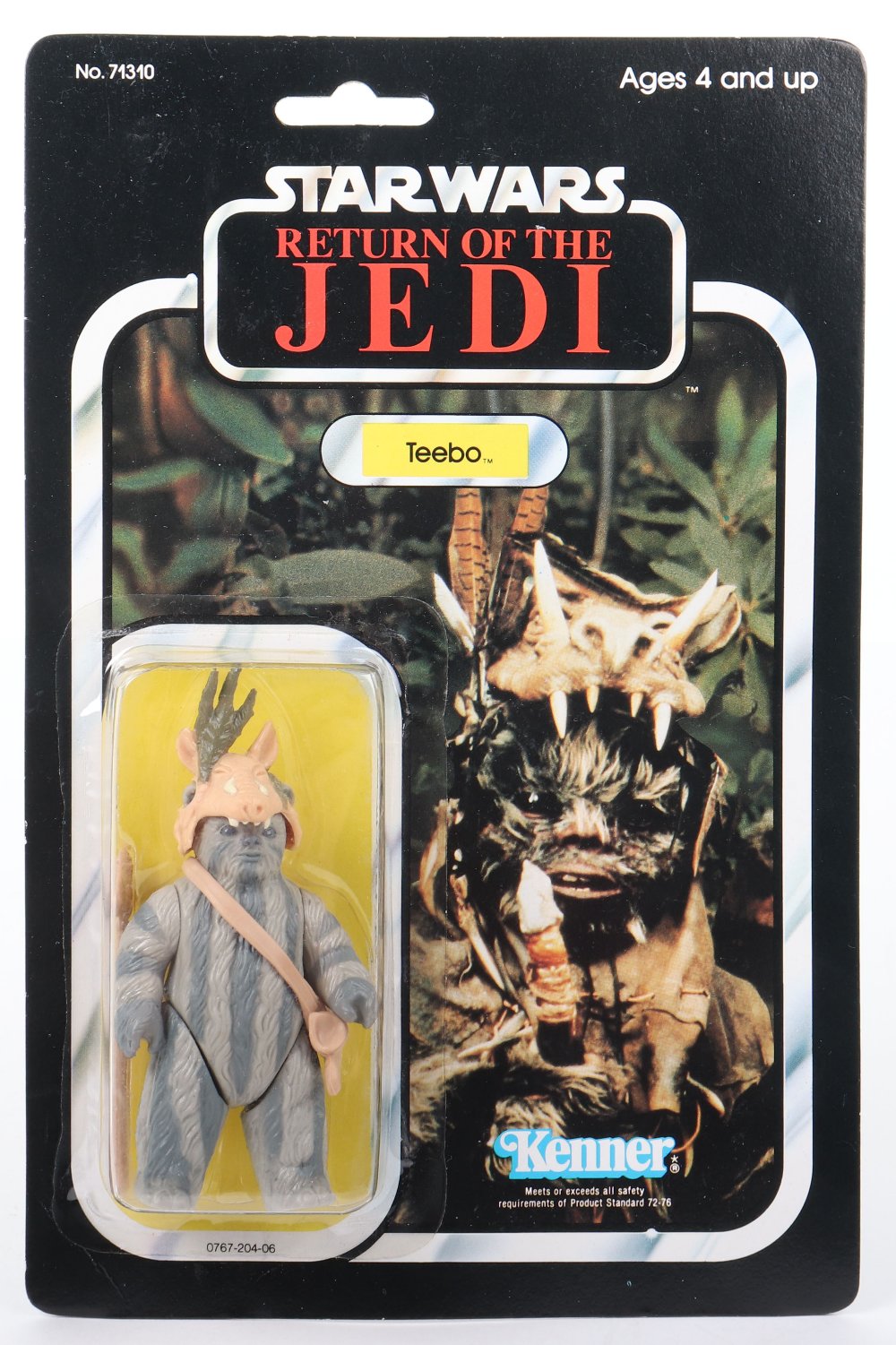 Kenner Star Wars Return of The Jedi Teebo Vintage Original Carded Figure